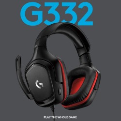 Logitech G332 Wired Gaming Headset - Leatherette -Analog