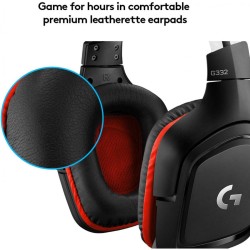Logitech G332 Wired Gaming Headset - Leatherette -Analog