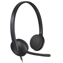 Logitech H340 USB Headset , Stereo, USB Headset for Windows & Mac -