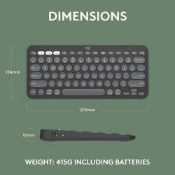 Logitech K380s Pebble Keys 2 Slim Bluetooth Keyboard