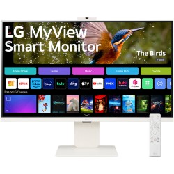 LG 32SR85U-W 32" 4K UHD IPS MyView Smart Monitor with webOS and Built-in FHD Webcam