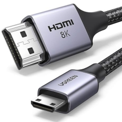 UGREEN 15514 MINI HDMI TO HDMI 8K CABLE 48GBPS ULTRA HIGH SPEED 1M