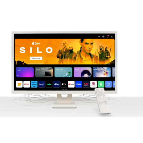 LG 32SR50F 32" Smart IPS Full HD webOS 23 HDR10 Airplay 2 Screen Share Bluetooth Stand HDMI & USB - White