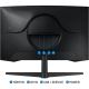 SAMSUNG 27" Odyssey G5 (2023) G55C 2K HDR10 165hz 1ms 1000R Curved AMD FreeSync- Black