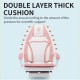 Dowinx Gaming Chair Ergonomic with Footrest and Double Layer Thick Cushion PU Leather Pink