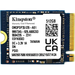 Kingston 512GB 2230 M.2 NVMe PCIe 3.0x4 SSD Solid State Drive Read/Write Speed - Up to 2400/1100 MB/s