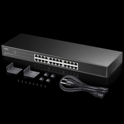 Cudy GS1024 24 Port Gigabit Ethernet Unmanaged Switch Desktop/Rackmount Fanless Plug and Play