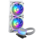 Cooler Master MasterLiquid ML240 ILLUSION White Edition ARGB CPU Liquid Cooler,New 3RD GEN Dual Chamber Pump,MF120 Halo ARGB,LGA1700 Support 12th Gen