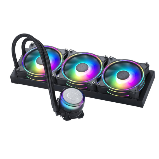 Cooler Master MasterLiquid ML360 ILLUSION ARGB CPU Liquid Cooler,New 3RD GEN Dual Chamber Pump,MF120 Halo ARGB,LGA1700 Support 12th Gen