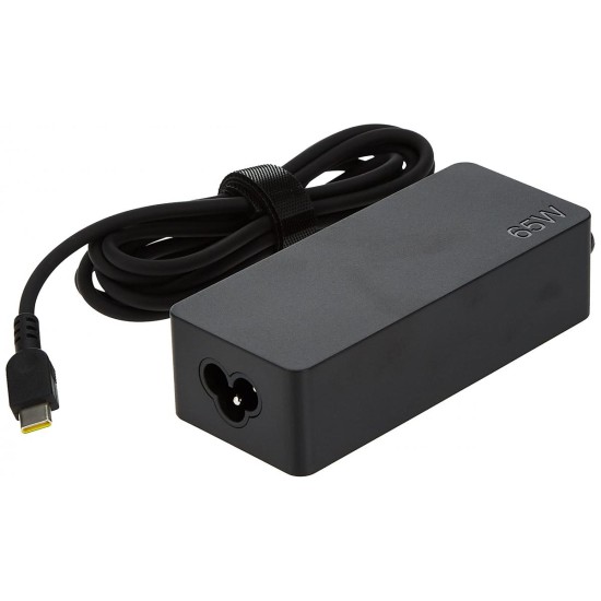 Original Lenovo 65W Standard AC Adapter/Charger (USB Type-C) Power Adapter offers fast, efficient charging