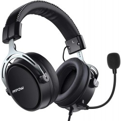 Mpow Air 2.4G Wireless Gaming Headset Black silver