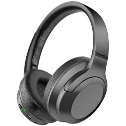 Promate Concord Wired & Wireless Bluetooth v5.3 Active Noise Cancellation w/ Mic 27H Playback Time Flip & Fold Design - Black