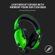 Razer Blackshark V2 X Gaming 7.1 Surround Sound 50Mm Drivers Memory Foam Ear Cushions Wired On Ear Headphones with Mic - Green