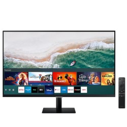 SAMSUNG M5 27" FHD HDR10 Smart Monitor (AM500) - with Netflix, YouTube, HBO, Prime Video and Apple TV Streaming - Black