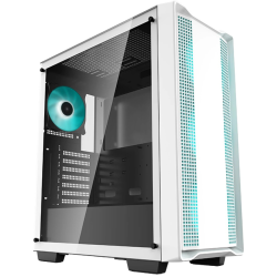 DEEPCOOL CC560 Mid-Tower Gaming Case Pre-Installed 3 x 120mm LED Fans - White