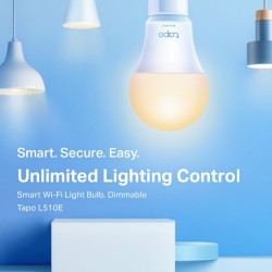 Smart Wi-Fi Light Bulb, Dimmable Tapo L510E