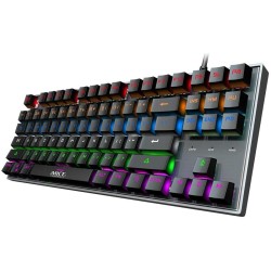 GAMING iMICE MK-X60 Blue Switch, Double Shot Keycap, 87 Keys Layout, USB Wired Covered with Fabric Mechanical Keyboard