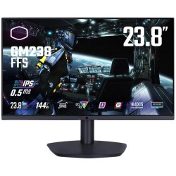 Cooler Master (GM238-FFS) 24" FHD Flat Gaming Monitor, Ultra-Speed IPS, 144Hz, 0.5ms, HDR10, DCI-P3 90% sRGB 120%, G-Sync Compatible